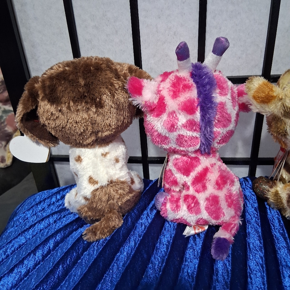 Set of 5 Colorful Plush Toys. Ty Beanie - Picture 7 of 15